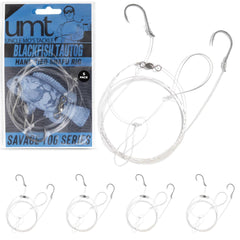 UMT 5 Pack Blackfish Tautog Snafu Rig with 3/0 BKK hooks
