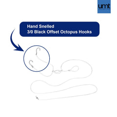 Close-up of 3/0 BKK hooks on Blackfish Tautog Snafu Rig