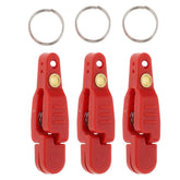 Uncedaran line clip red 3pcs — front view