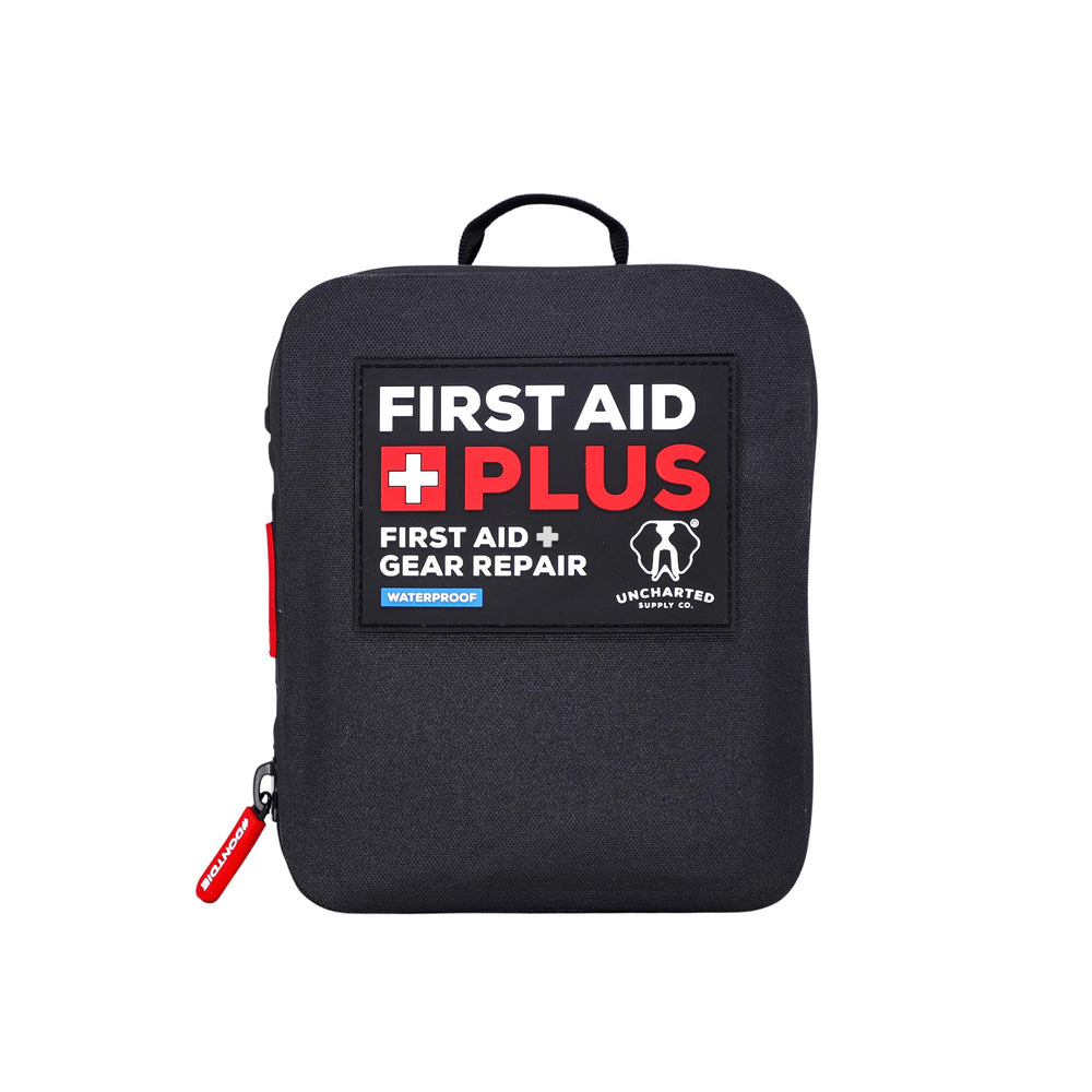 Uncharted Supply Co First Aid Plus waterproof shell protects contents outdoors for rugged trips