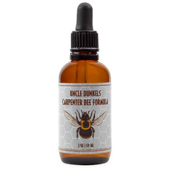Uncle Dunkels Carpenter Bee Formula bottle pour for easy outdoor application and targeted scent release