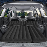 Uncle Elk SUV air mattress in car setup for road trip comfort