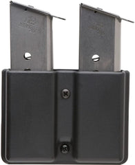 Uncle Mike's Kydex double mag case on belt loop for quick reloads