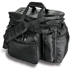 Uncle Mike's side-armor patrol bag in black, rugged 1680D shell for versatile law enforcement and outdoor use
