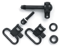 Uncle Mike's 7400 Four swivels with blued finish for secure rifle attachment.