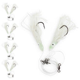 UNCLE MO'S Tilefish Hi-Lo rig with 10-0 snelled octopus hook for deep-sea anglers.