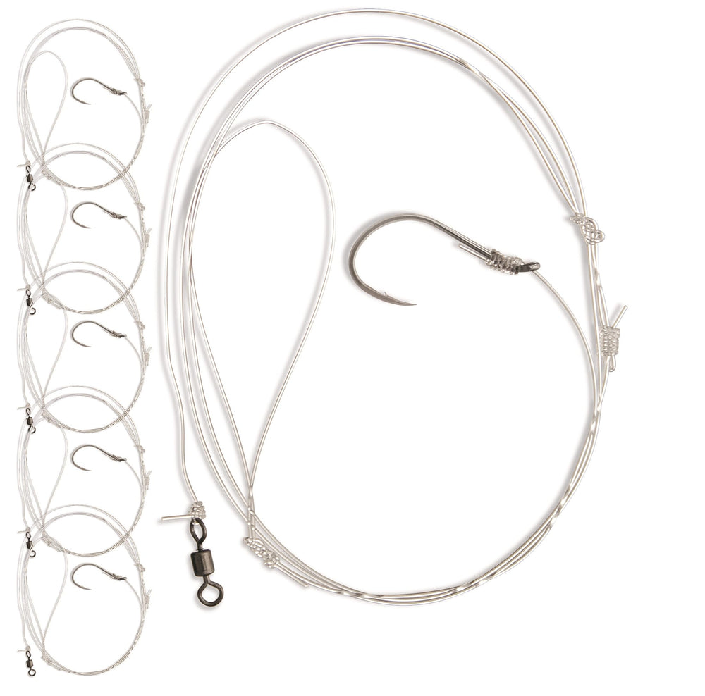 Uncle Mo’s Tackle Blackfish tautog rig with 5-pack, 1-hook, 3/0 BKK hook and 60lb line