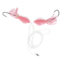 UNCLE MO'S Pensacola snapper Hi Lo rig with pink squid teasers attracts grouper