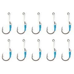 Uncle Mo's Tackle solid ring jigging hooks for strong saltwater performance