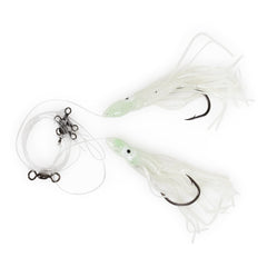 UNCLE MO'S Tilefish Hi-Lo rig ready for deep-sea fishing with durable construction.