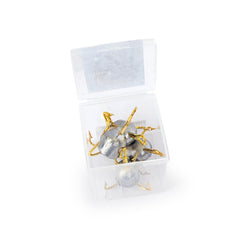Close-up of Weighted 5/0 Treble Hook by Uncle Mo's Tackle - 1.5oz, 5-pack