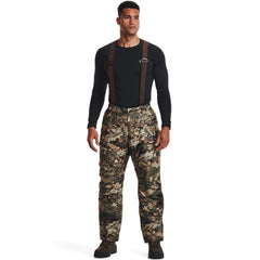 Under Armour ColdGear Infrared Deep Freeze pants forest camo front view for winter warmth