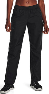Under Armour Women's Stormproof Cloudstrike rain pants repel rain while staying breathable for workouts.