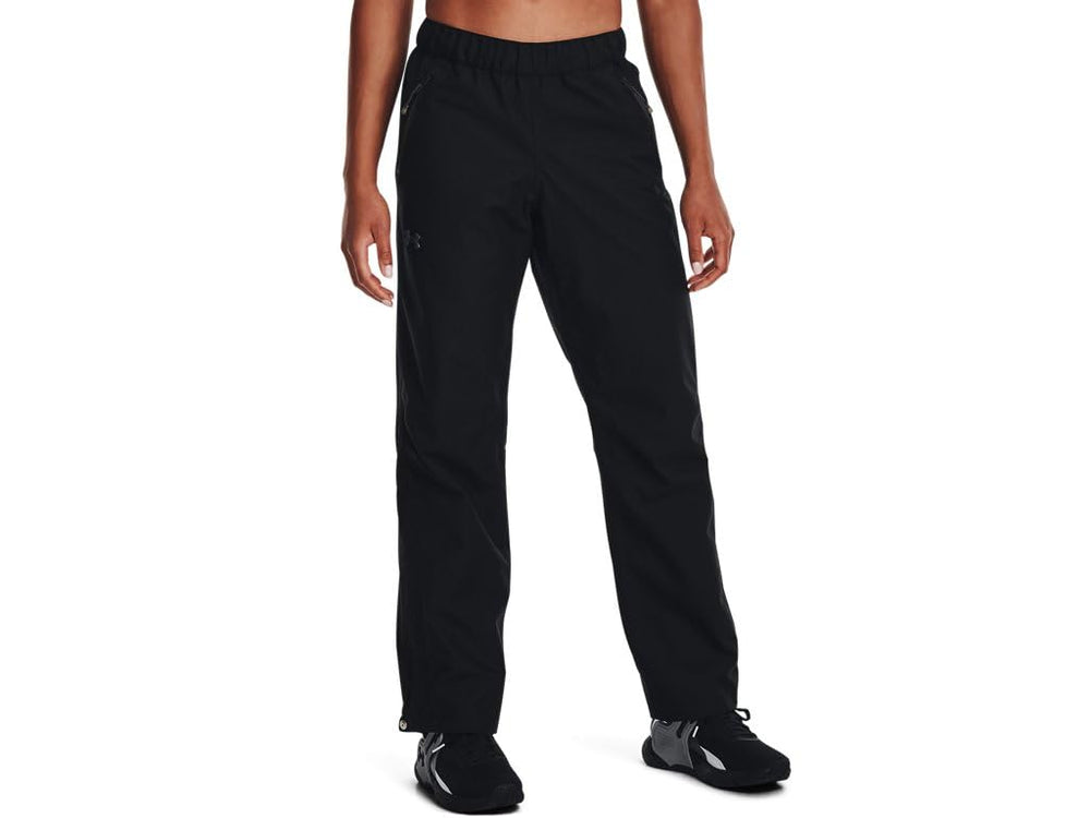 Under Armour Womens Stormproof Rain Pants water-repellent outer layer keeps you dry during rain runs