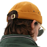UnderCONTROL VNTG brimless cap mustard front view for year-round wear.