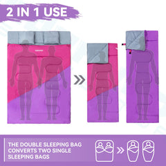 Underwood Aggregator sleeping bag top touch fasteners prevent zipper slips for smooth closure.
