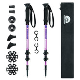 Underwood Aggregator trekking poles folded for compact storage and easy packing