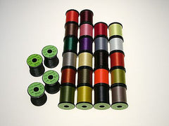 UNI 8/0 waxed midge thread on spool, strong polyester for fly tying
