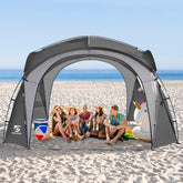 UNICAMPER beach tent 12x12ft pop-up setup for quick shade at the beach