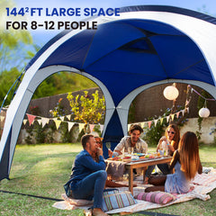 UNICAMPER canopy top ventilation holes promote comfortable airflow during use.