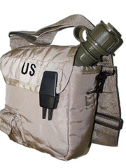 Unicor 2qt collapsible canteen in Desert Tan offers easy transport.