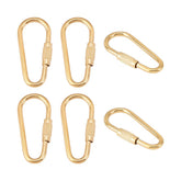 Unicraftale brass keychain clip close-up with screw-lock for secure attachment