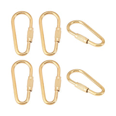Unicraftale brass keychain clip close-up with screw-lock for secure attachment