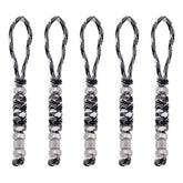 UNICRAFTALE paracord knife lanyard black-white braid enables quick access.