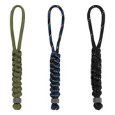 UNICRAFTALE paracord knife lanyard with stainless beads and 13 cm length for secure grip.