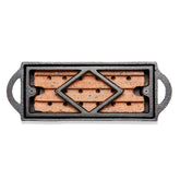 UniFlame Cast Iron Firestarter Tray, fully assembled, ready for quick lighting in your fireplace.