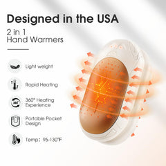 UNIHAND AI Hand Warmers pack side view highlights versatile split-use heat options for sharing warmth