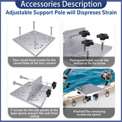Hardware included for quick installation of the downrigger