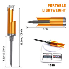 Universal fit fishing rod holder with 1.4 inch inner diameter