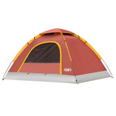 UNP 2-Person Dome Tent setup view shows quick, one-person assembly for stress-free trips.