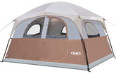 UNP 6-person tent setup enables quick, easy family camping.