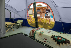 UNP camping tent privacy divider for two-room setup