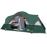 UNP camping tent exterior view, spacious shelter for families.