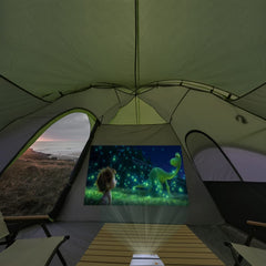 UNP camping tent large mesh windows boost airflow and stargazing views.