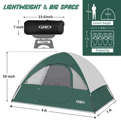unp camping tent waterproof rainfly keeps gear dry during rain