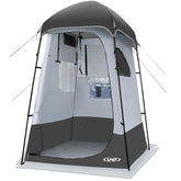 Unp shower tent interior shows a spacious changing area for camping.
