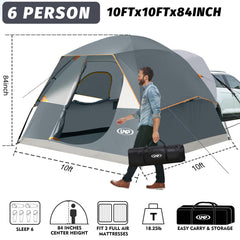 UNP SUV Dome Tent universal-fit design suits SUVs, CUVs, and minivans.