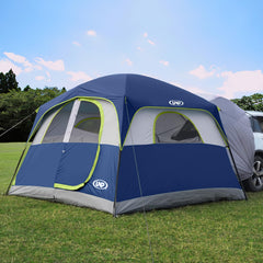 UNP SUV Tent interior shows roomy 6-person sleeping area for family camping comfort.