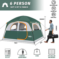 UNP tents side view highlights sturdy frame and wind-ready design for outdoor adventures