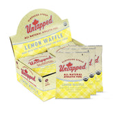 Untapped Lemon Waffles box front for vegan energy snack