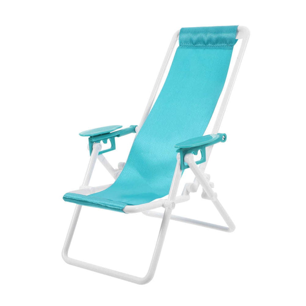 Uonlytech mini foldable beach chair folded compact for easy travel.