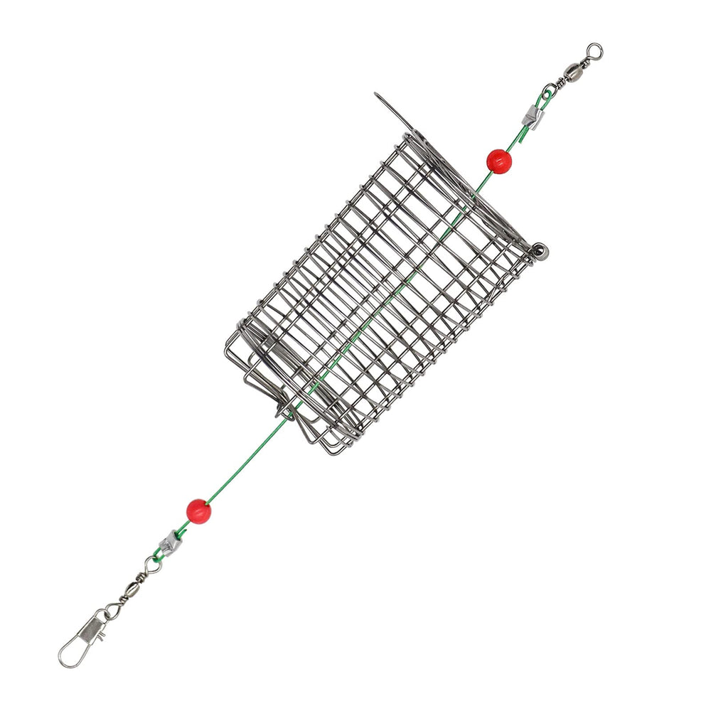UperUper 10pcs stainless steel fishing bait cage feeder