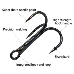 Sizes 2#, 4#, 6#, 8#, 10# treble hooks image