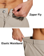 UPGET water-repellent UPF50 shorts protect from sun and drizzle during outdoor adventures