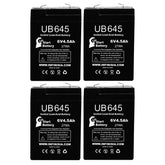 Upstart Battery UB645 6V front view for deer feeder power and reliability