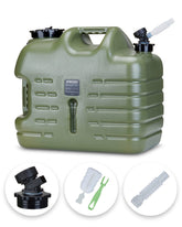 UPWOIGH camping water container with leakproof cap for secure transport.